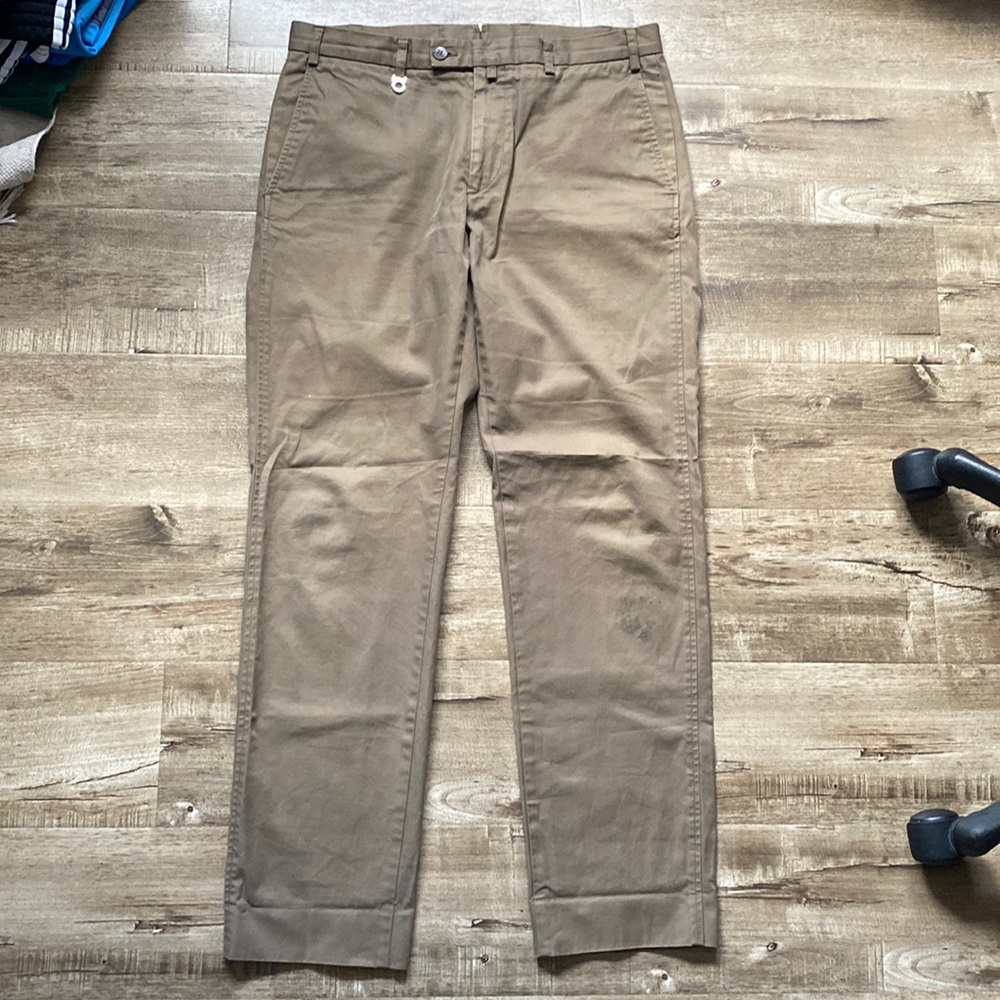 Salvatore Ferragamo Brown Slim Khaki Chino Pants
